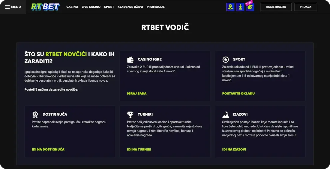 rtbet casino česta pitanja