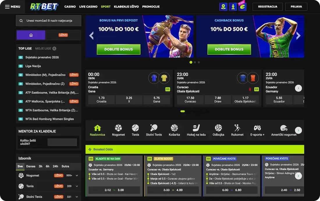 rtbet casino sport